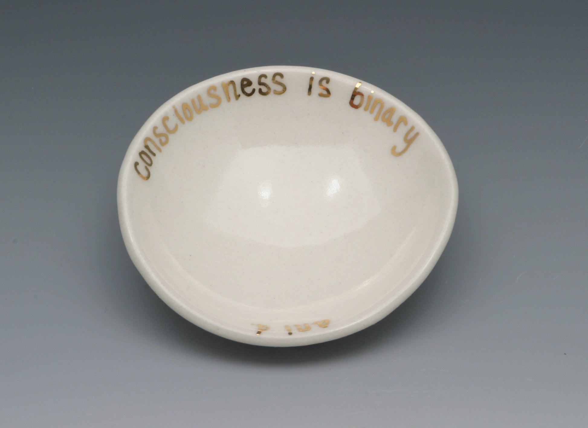 Consciousness is Binary Trinket Bowl